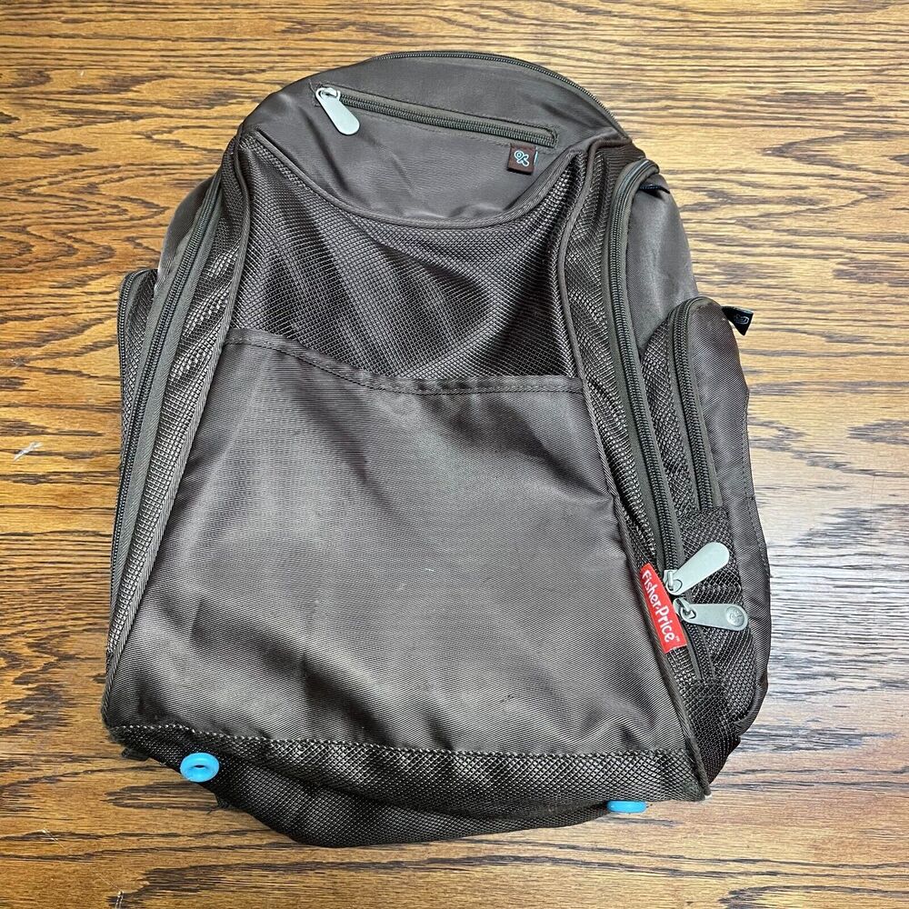 Fisher Price Diaper Bag Backpack Brown
